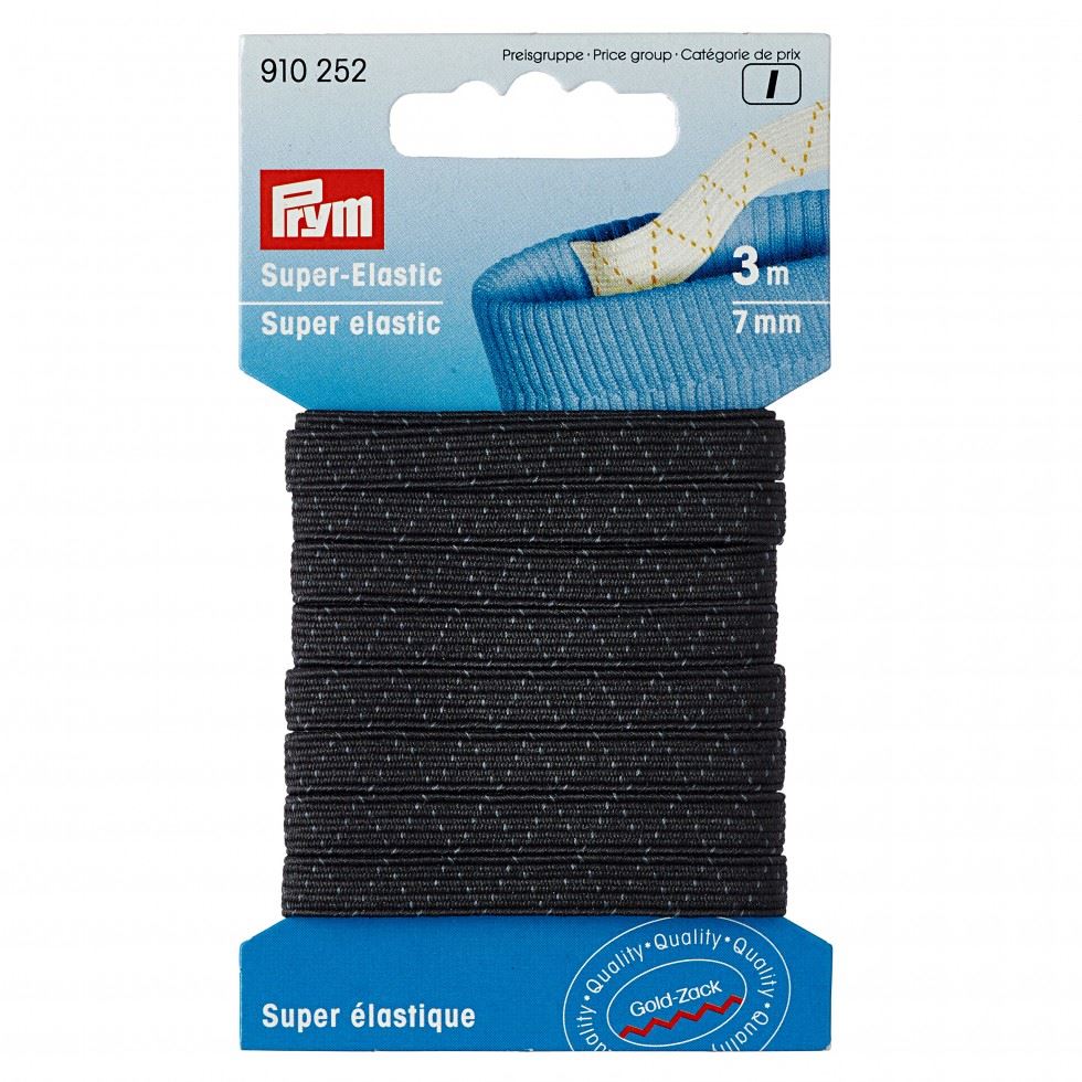 Prym Super Supple Highly Elastic Tape Black
 