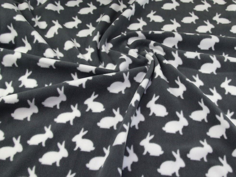 Polar Fleece Fabric Grey