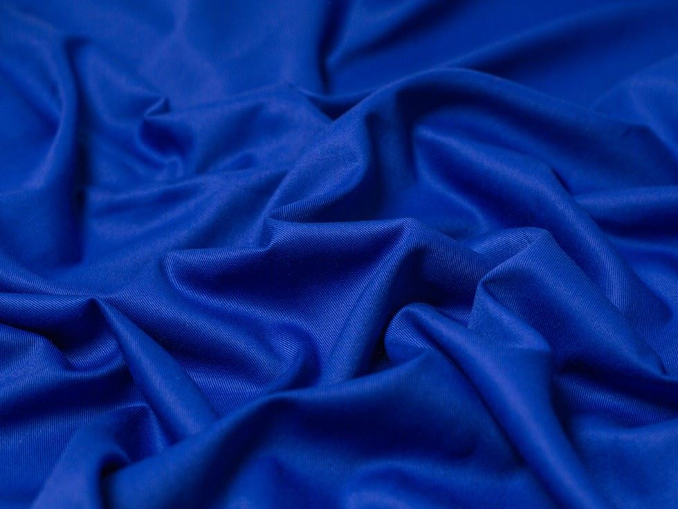 Minerva Core Range Gaberchino Polycotton Twill Fabric Royal Blue
 