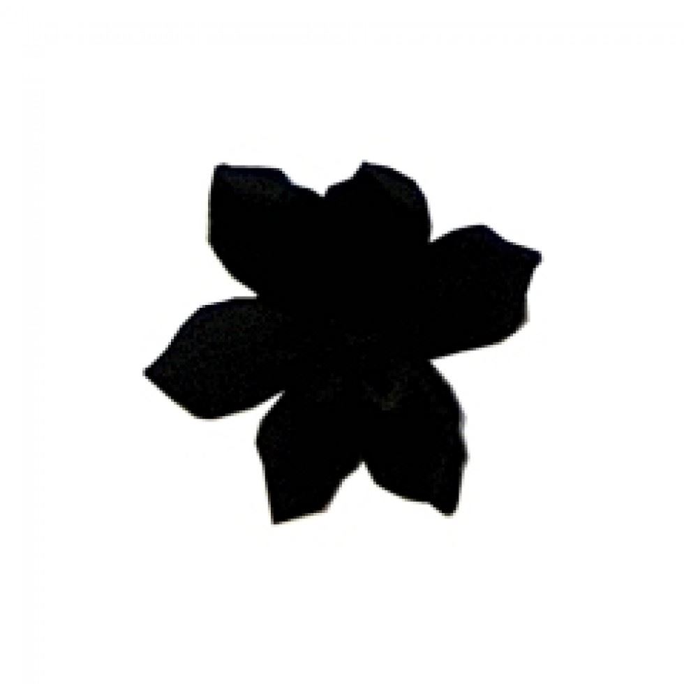 Berisfords 30 Black Ribbon Petal Flowers