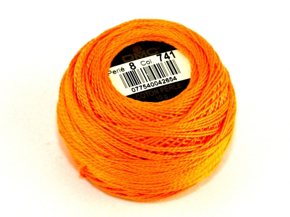 DMC Size 8 Cotton Perle Thread 741
 