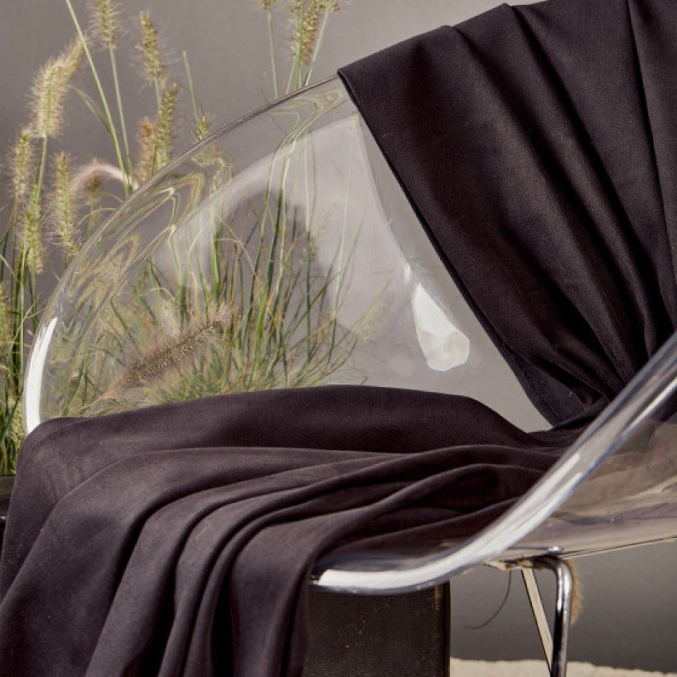 Atelier Brunette 100% Cotton Gabardine Fabric Black
 