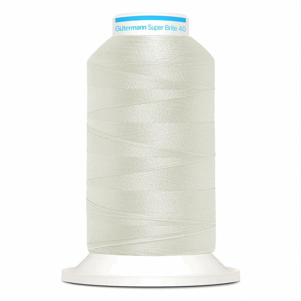 Gutermann 9090 Super Brite Polyester 40 Embroidery Thread