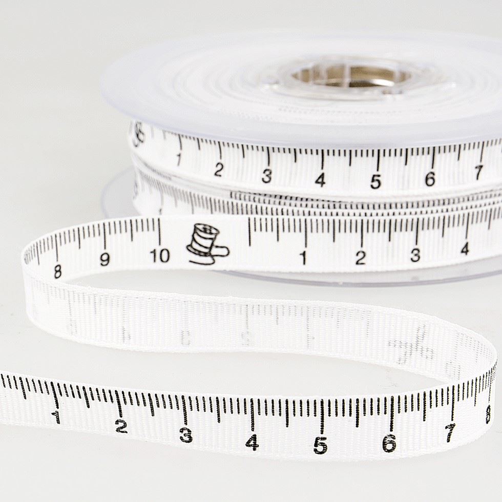 Stephanoise Tape Measure Ribbon White
 