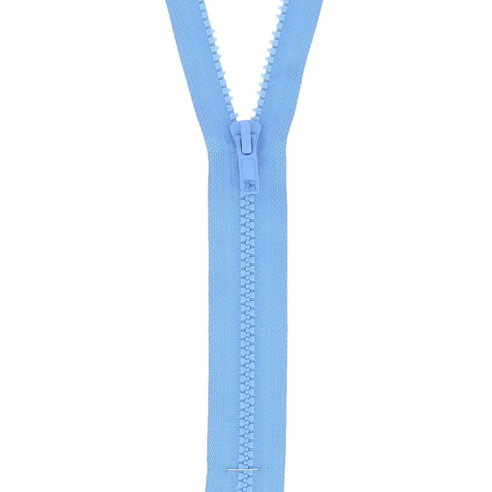 Milward Chunky Open End Zips Saxe Blue