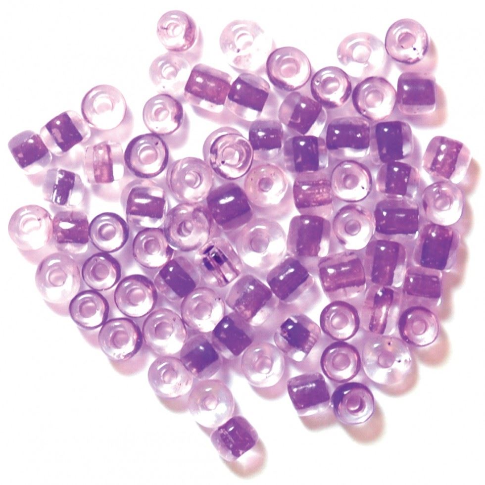 Craft Factory Lilac Glass E Beads