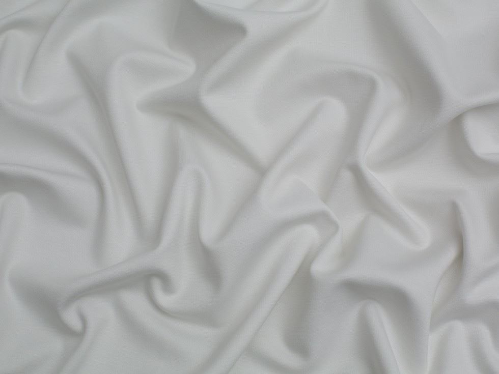 Minerva Core Range White Stable Ponte Roma Double Stretch Knit Fabric