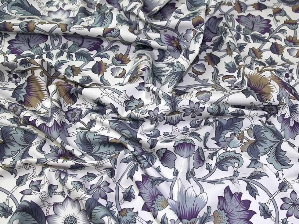 100% Cotton Fabric Grey