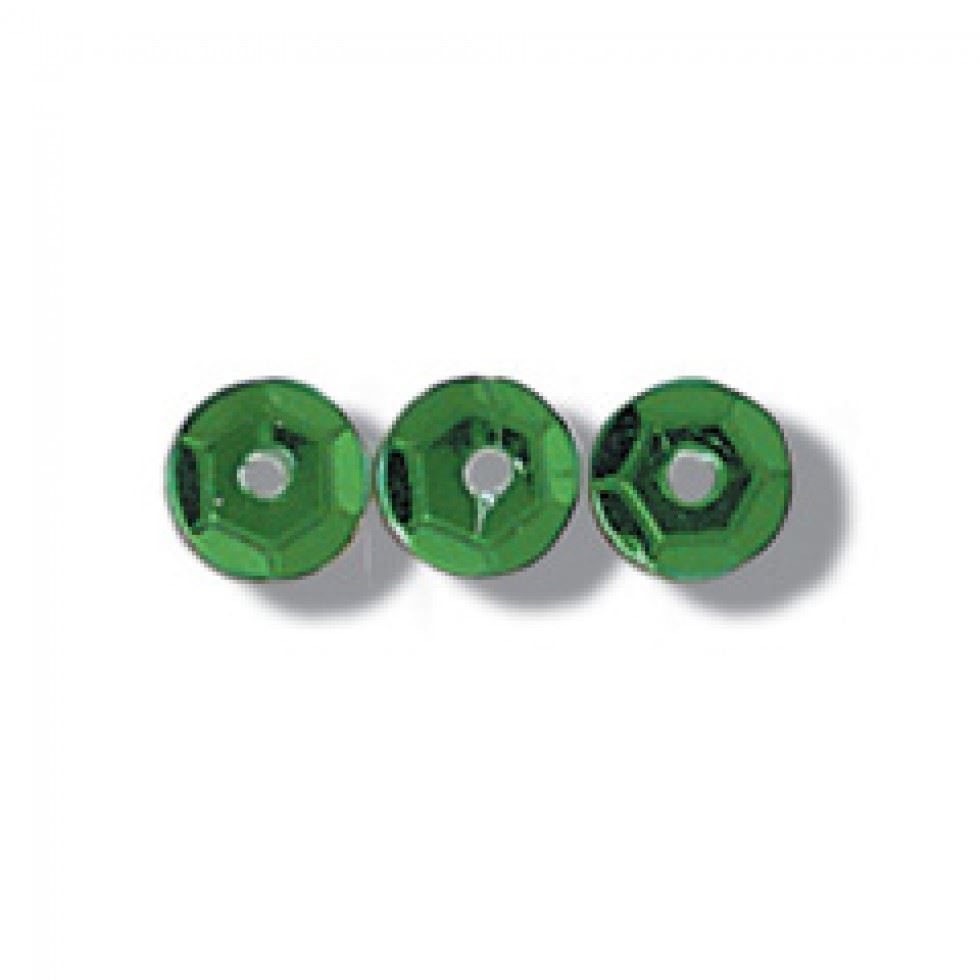 Trimits Green Round Cup Sequins Bulk Pack (Value Pack Of 3)