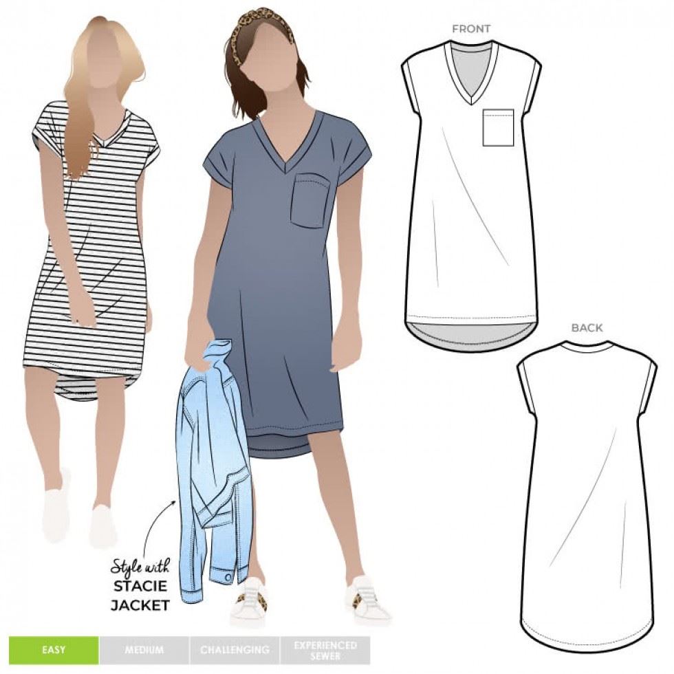 Style Arc Paper Sewing Pattern Richie Tunic Dress