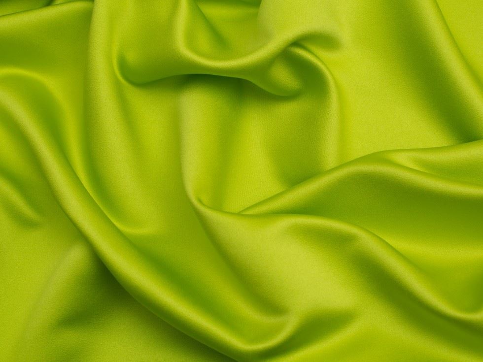 Minerva Core Range Classique Duchess Satin Fabric Lime Green
 