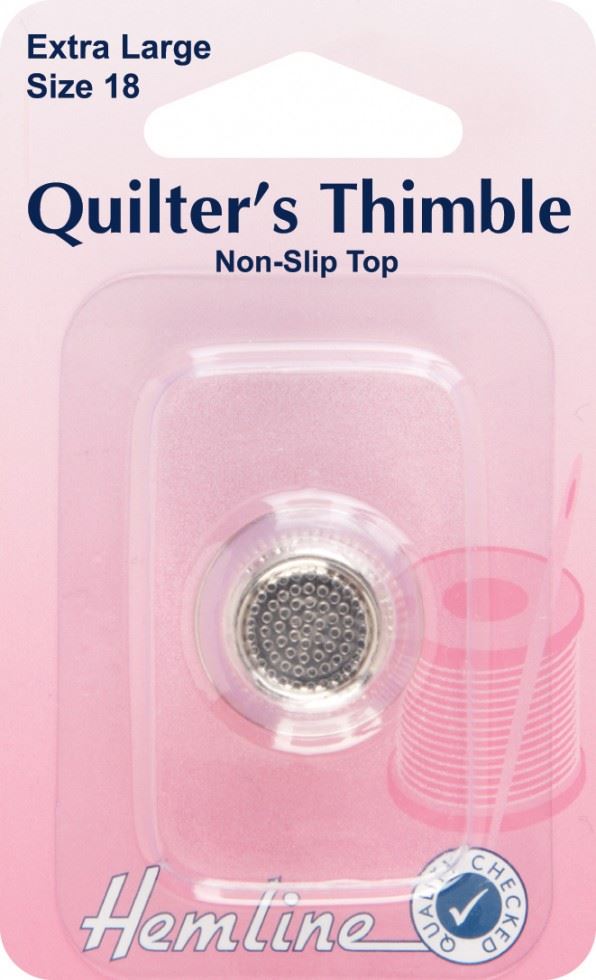 Hemline Metal Quilters Thimble