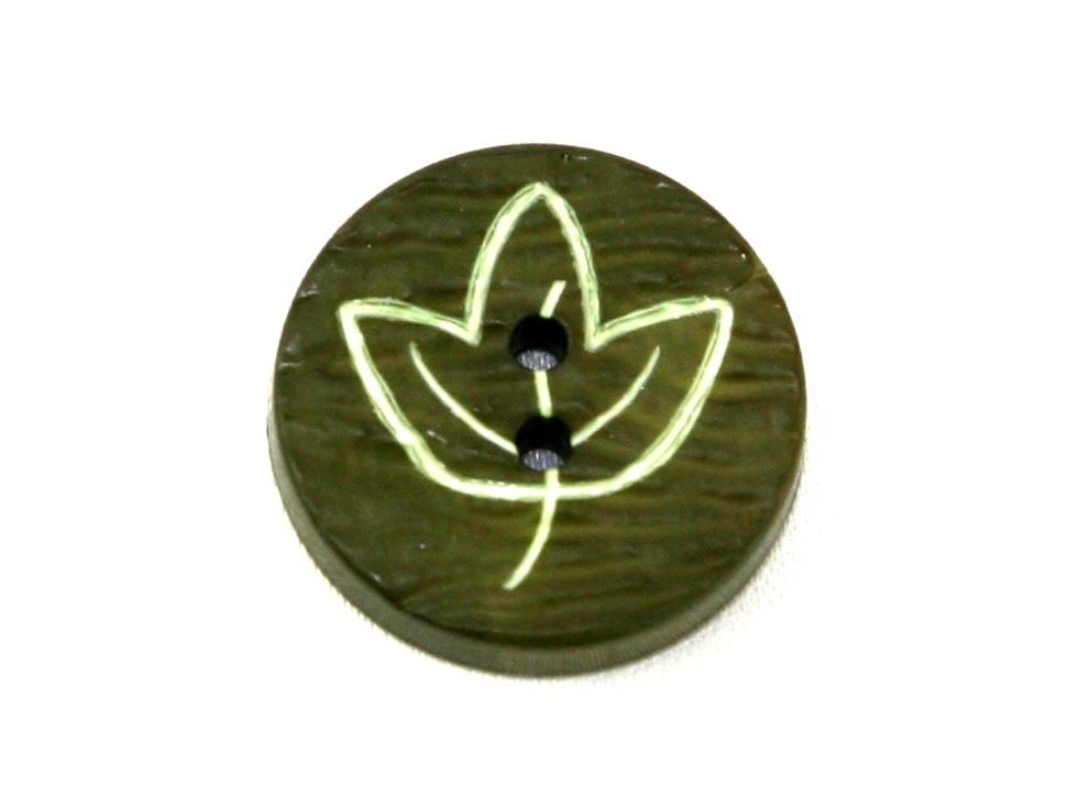 Dill Maple Leaf Buttons (Value Pack) Olive Green
 