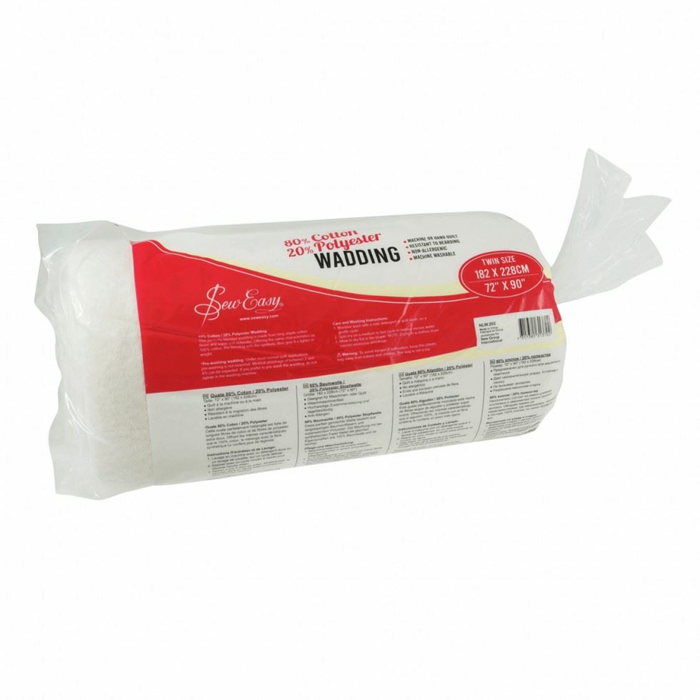 Sew Easy White Cotton Polyester Batting Wadding