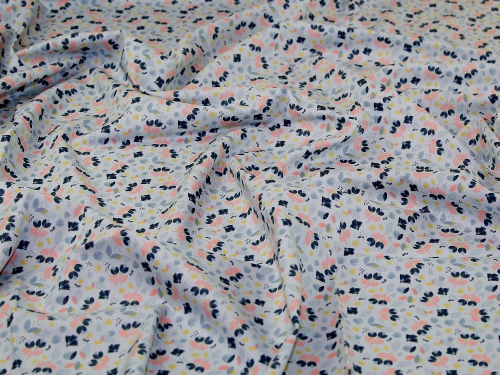 John Louden Blue 100% Cotton Fabric