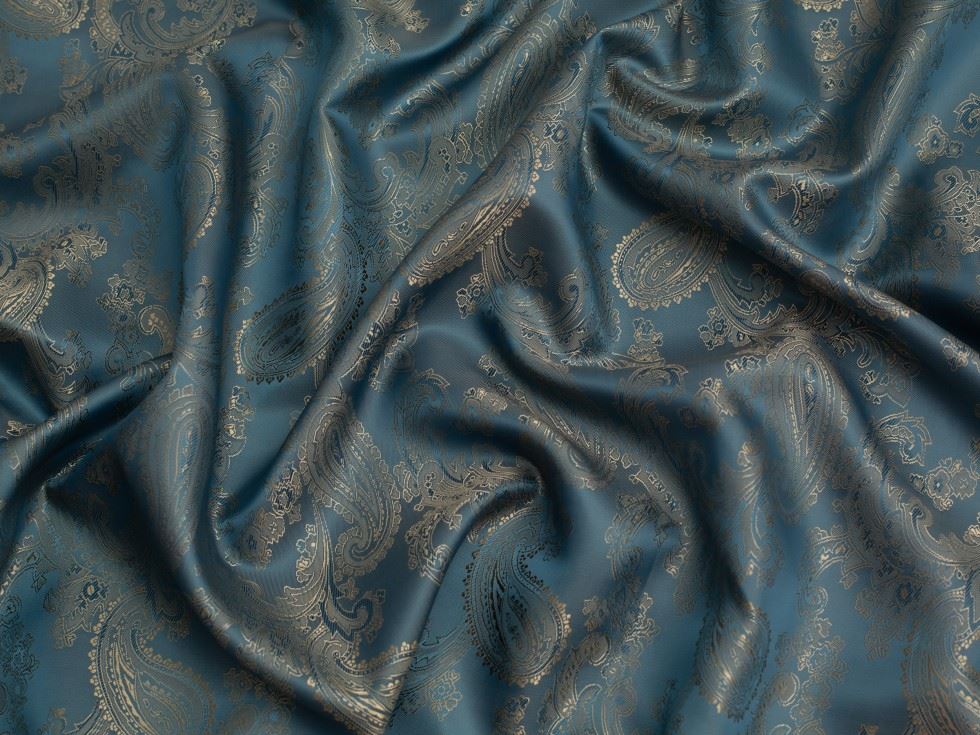 Minerva Core Range Woven Jacquard Lining Fabric Soft Blue
 