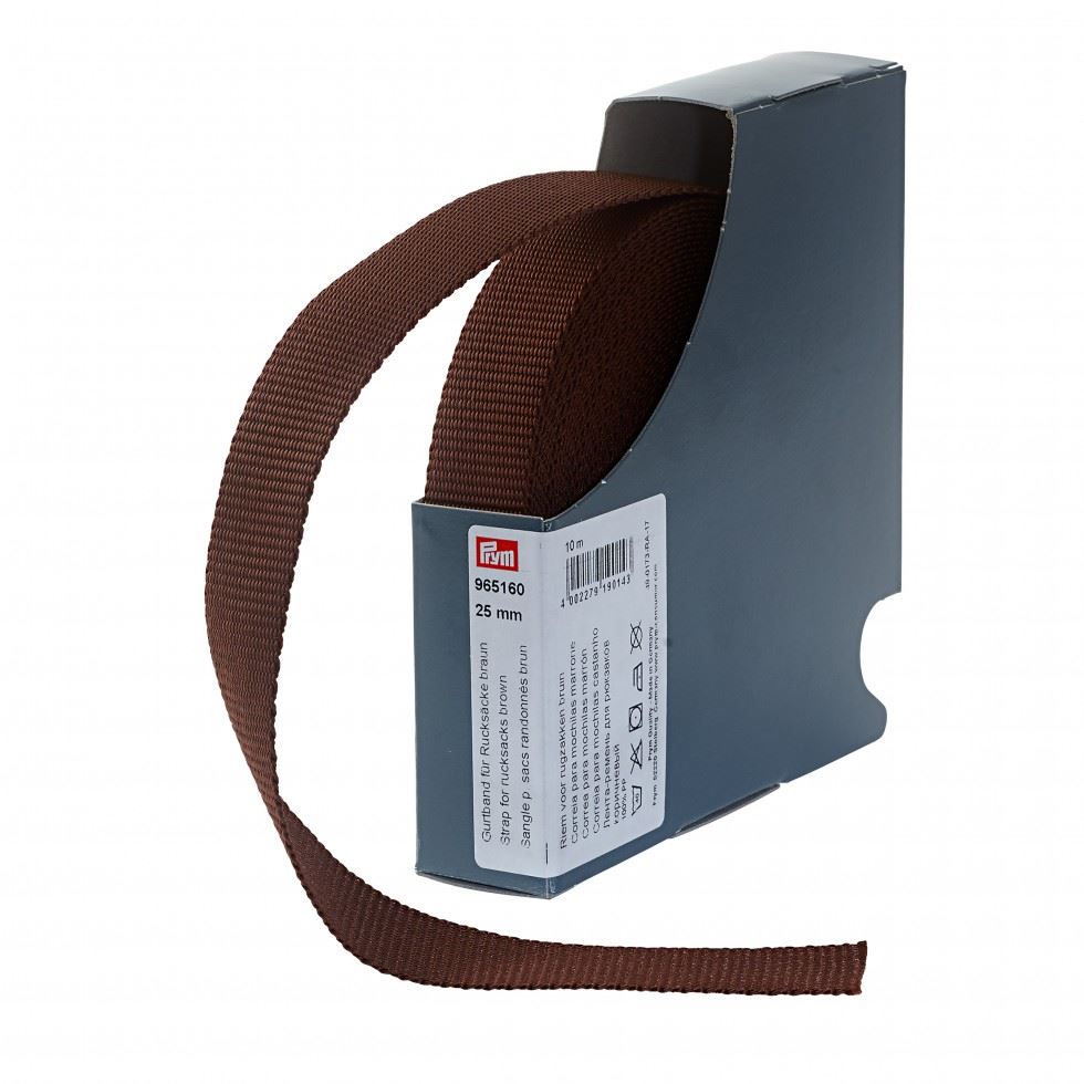 Prym Rucksack Bag Strap Webbing Brown
 