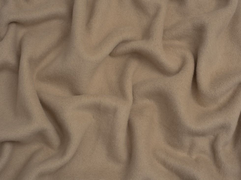 Minerva Core Range Flax 100% Cotton Fleece Fabric