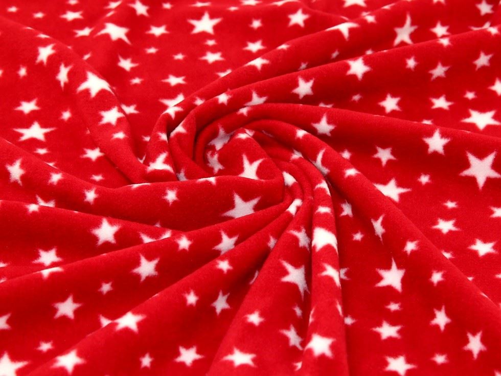 Polar Fleece Fabric Red