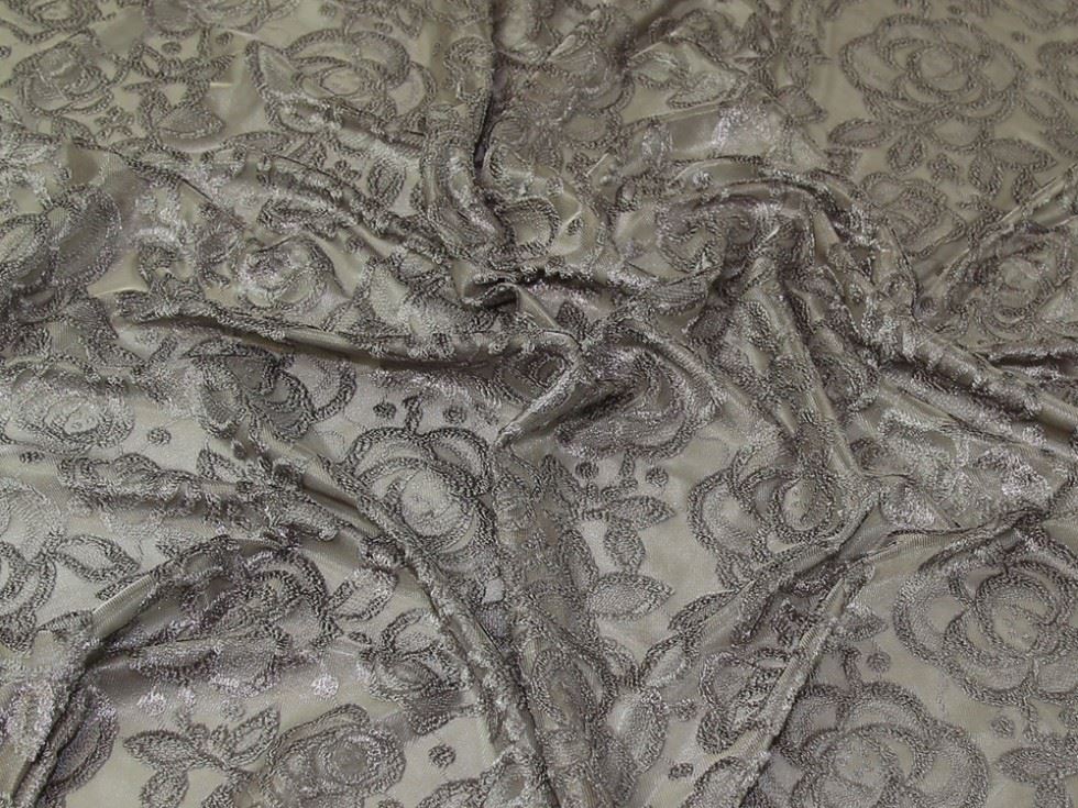 Mink Deadstock Stretch Mesh Fabric