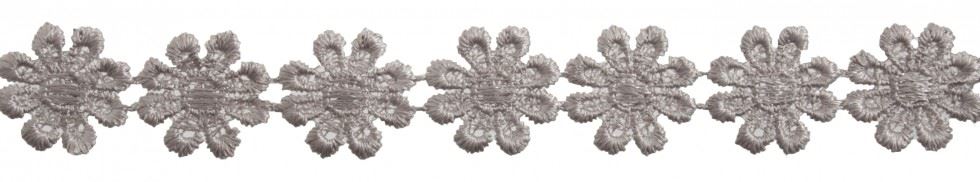 Essential Trimmings Silver Daisy Guipure Lace Trim