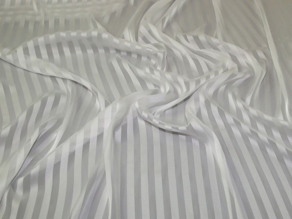 Charm Sheer Chiffon Fabric Ivory
 