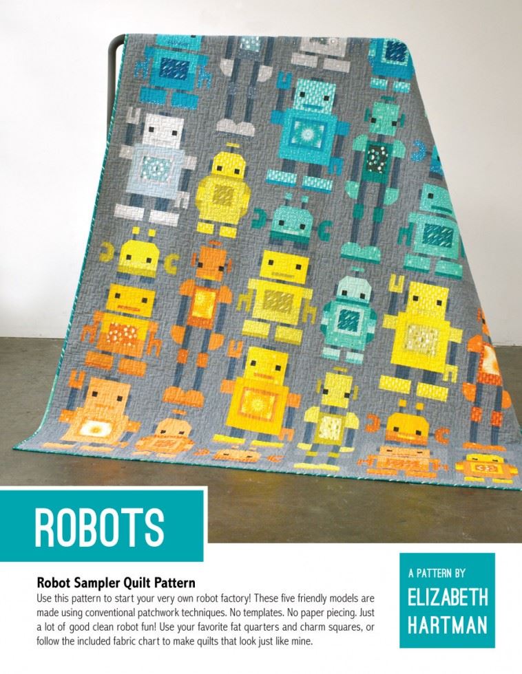 Elizabeth Hartman Quilting Pattern Robots Quilt
 