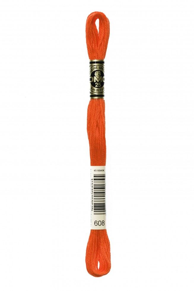 Dmc 608 Stranded Cotton Embroidery Thread