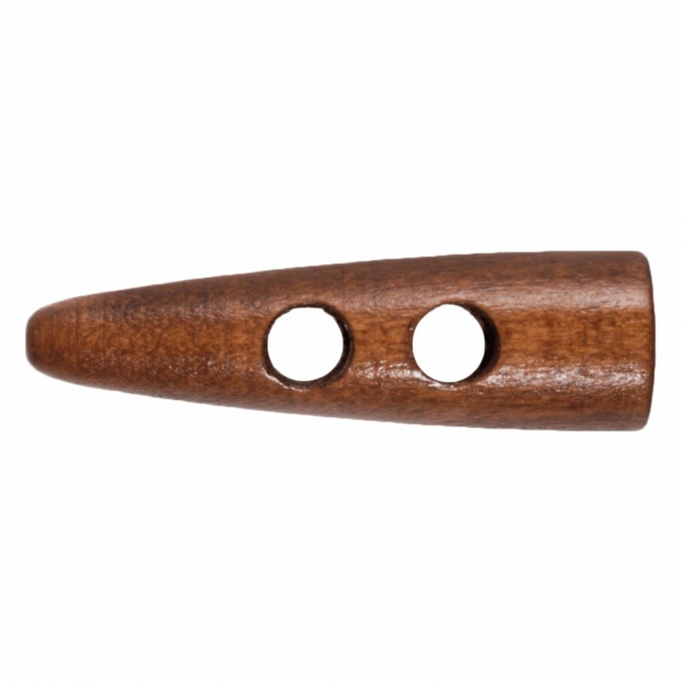 Hemline Brown Wood Toggles