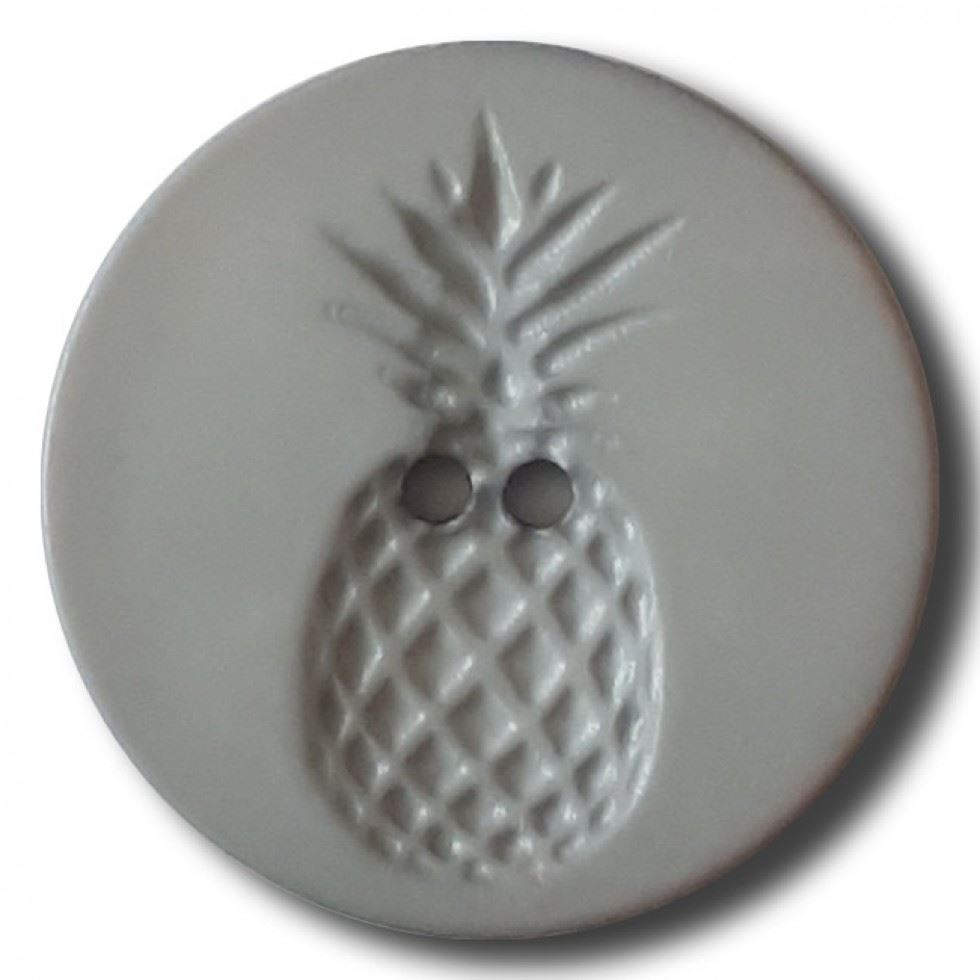 Dill Round Pineapple Buttons (Value Pack) Grey
 