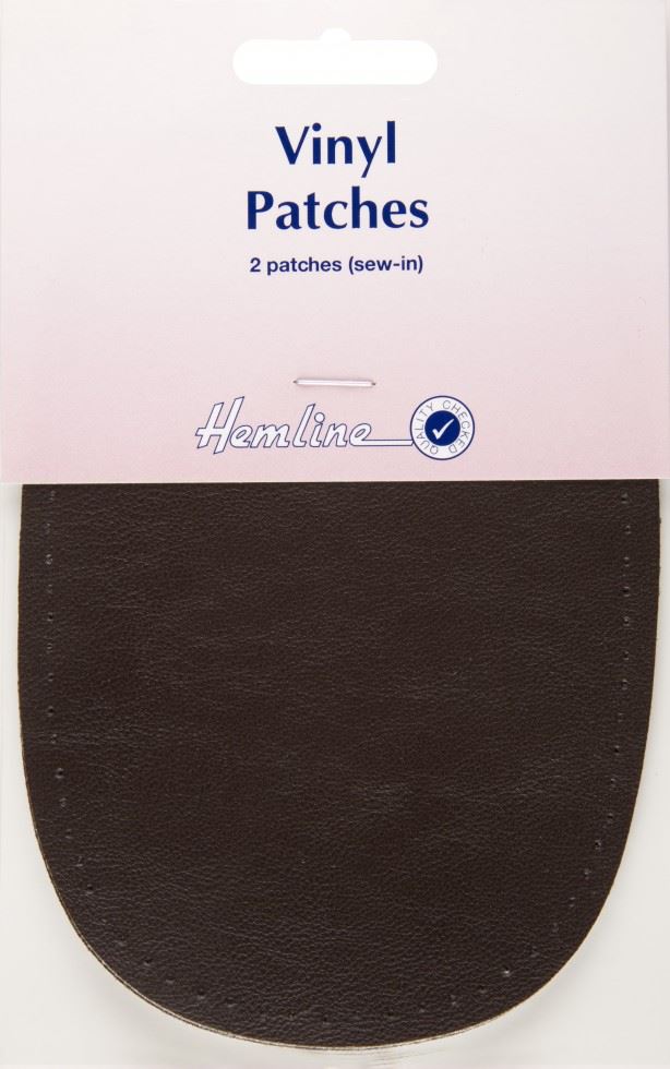 Hemline Brown Vinyl Patches