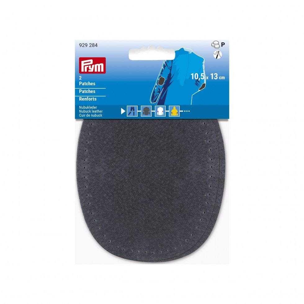 Prym Nubuck Leather Elbow Patches Anthracite