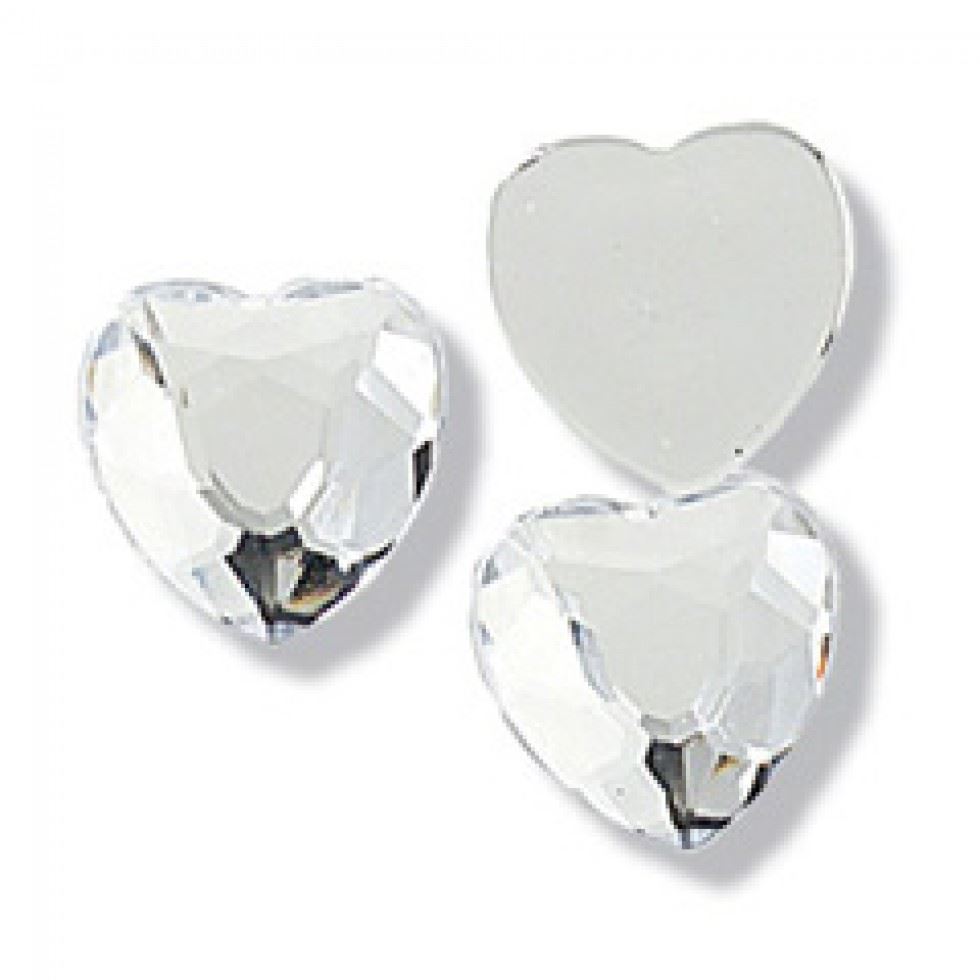 Trimits Silver Heart Crystal Diamantes