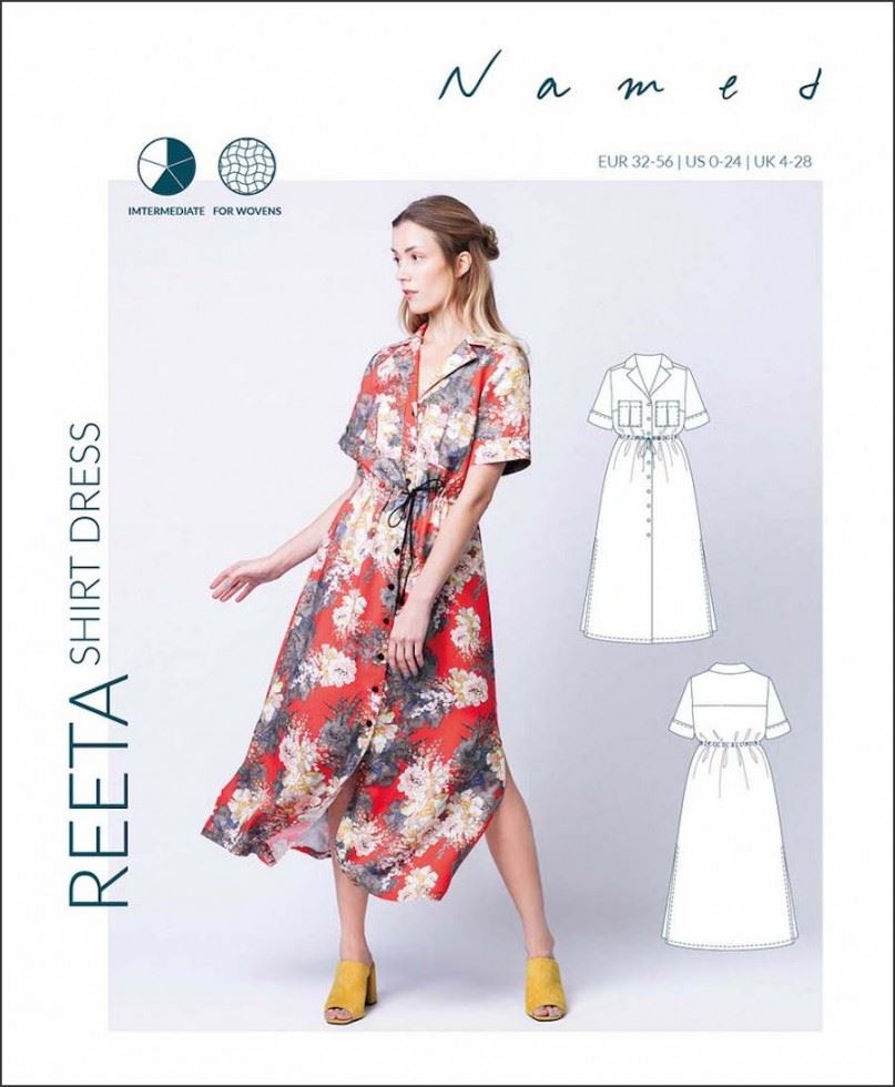 Named Clothing Paper Sewing Pattern Reeta Shirt Dress