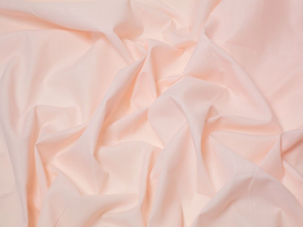Minerva Core Range Peach Plain Polycotton Fabric