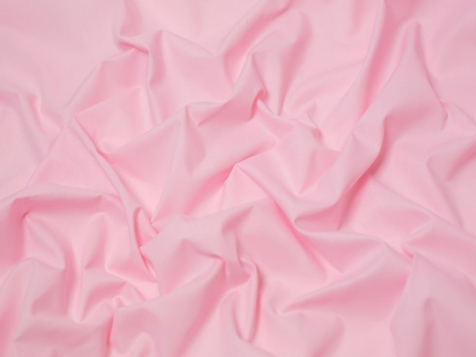 Minerva Core Range Light Pink Plain Polycotton Fabric