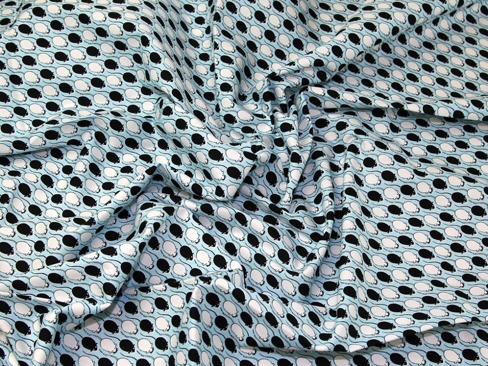 Rose and Hubble 100% Cotton Poplin Fabric Aqua Blue
 