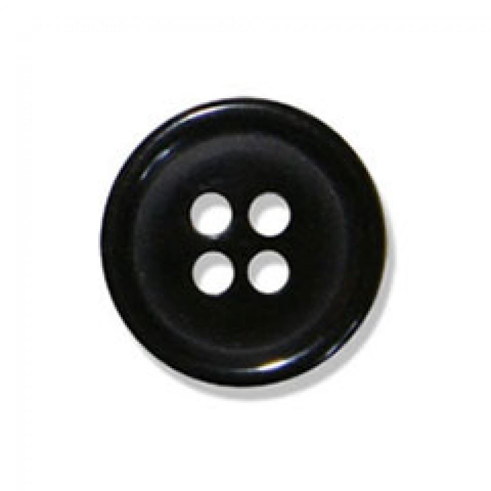 Trimits Black Round Jacket Buttons (Value Pack)