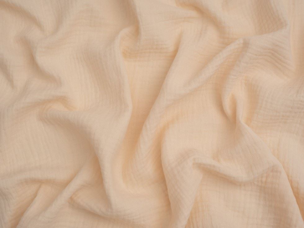 Minerva Core Range Natural Cream Cotton Double Gauze Fabric