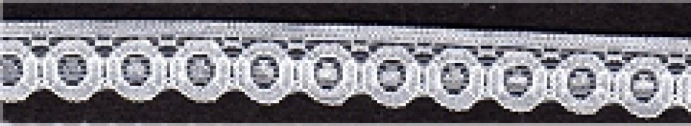 Essential Trimmings White Nylon Lace Trim (Value Roll)