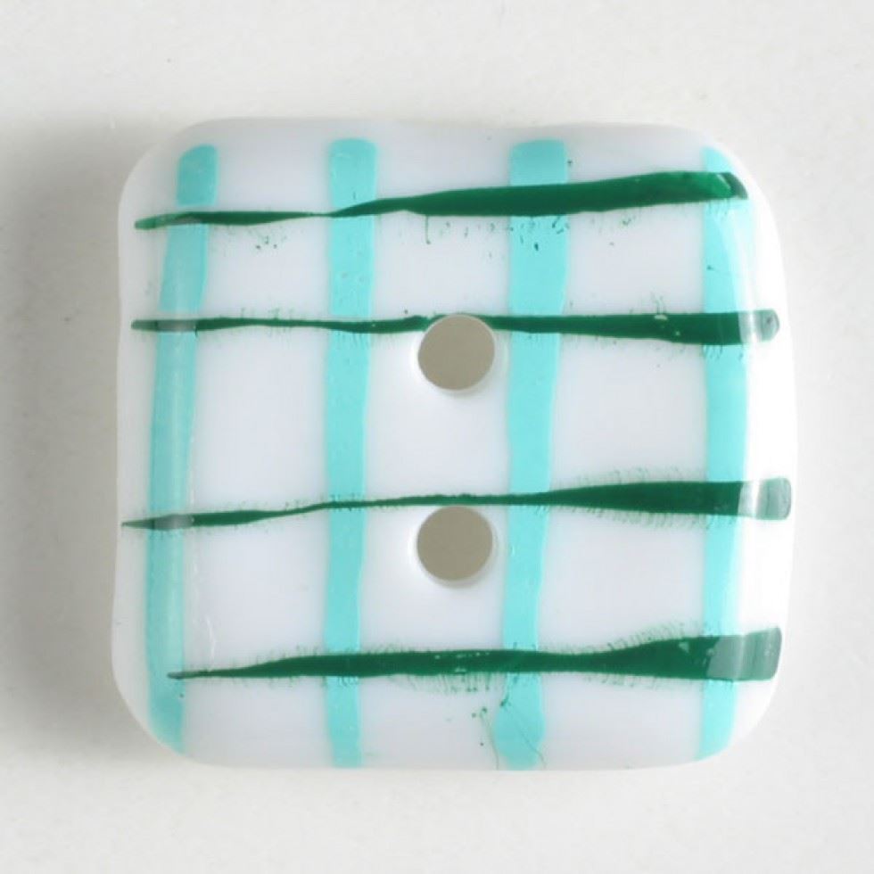 Dill Turquoise Square Plastic Buttons (Value Pack)