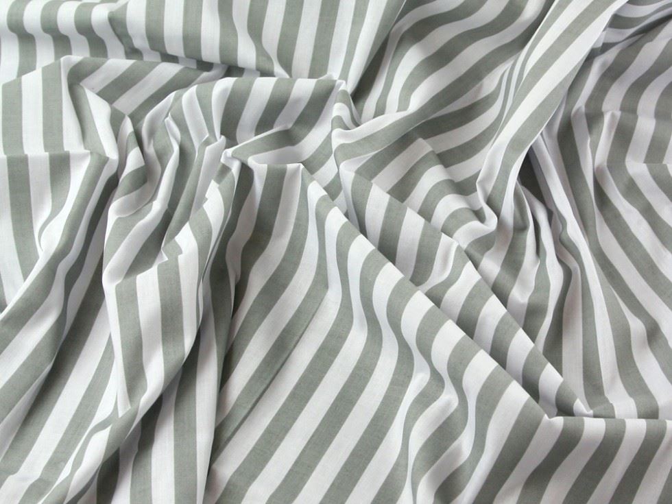 Minerva Core Range Printed Polycotton Fabric Light Grey & White
 