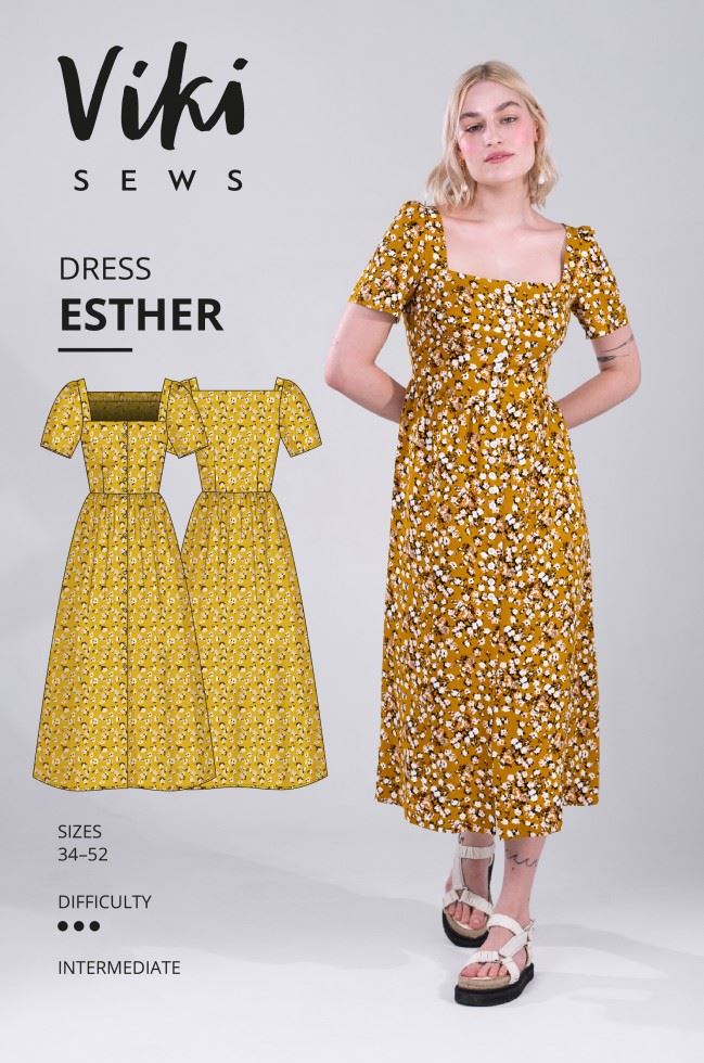 Vikisews Sewing Pattern Esther Dress