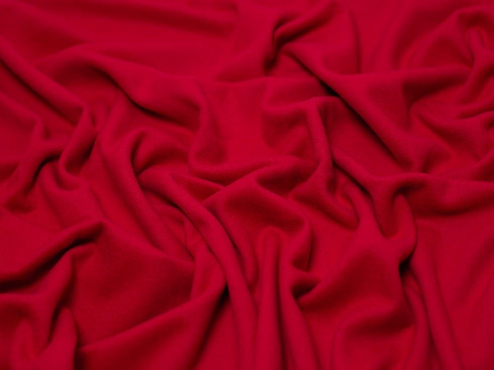 Minerva Core Range Red Luxury Cashmere Wool Coating Fabric