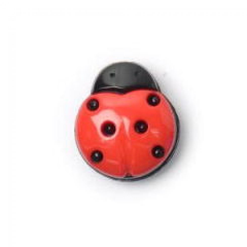 Crendon Red Ladybird Shank Buttons (Value Pack)