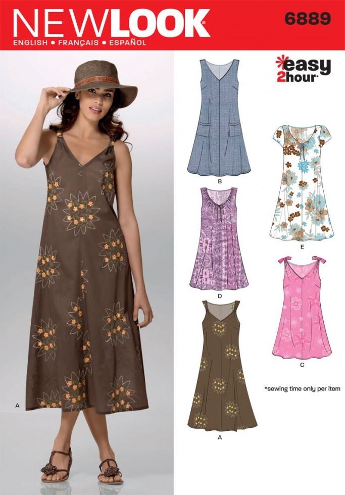 New Look Paper Sewing Pattern 6889
 