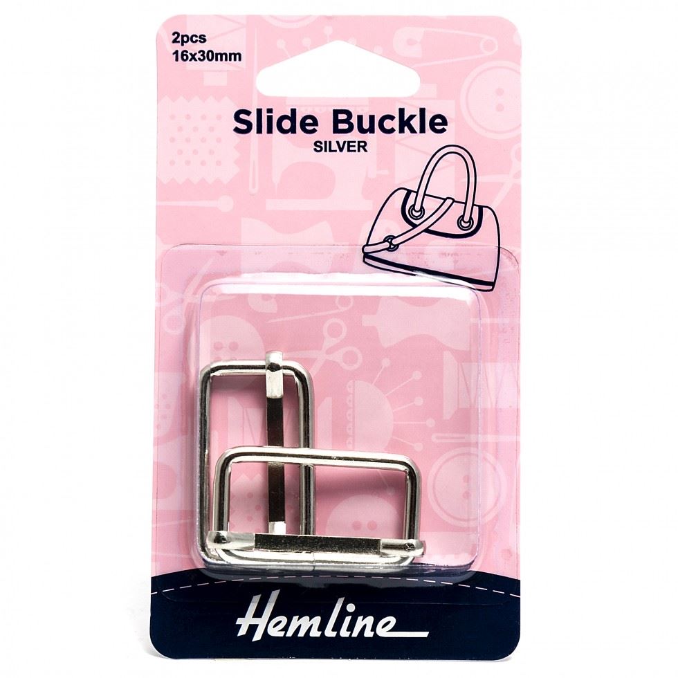 Hemline Silver Slide Buckles
