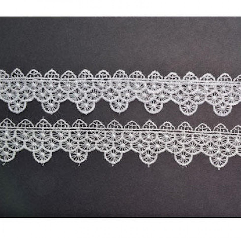 Ivory Guipure Lace Trim