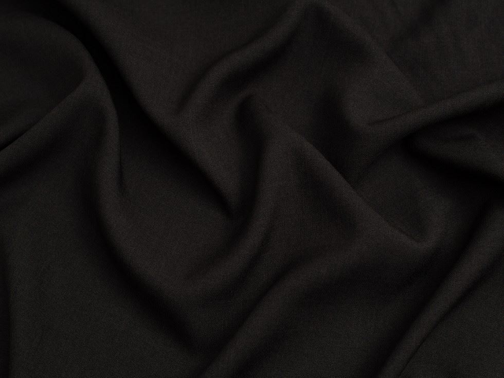 Minerva Core Range Oxford Melange Polyester Suiting Fabric Black
 
