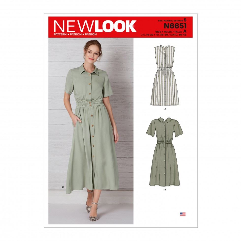 New Look Paper Sewing Pattern 6651
 